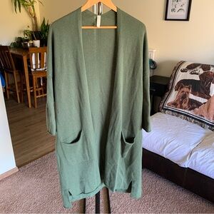 Nap Loungewear Wool Duster Knit Cardigan Sweater